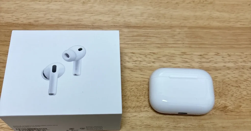 散歩中に使用しているAirPods Pro